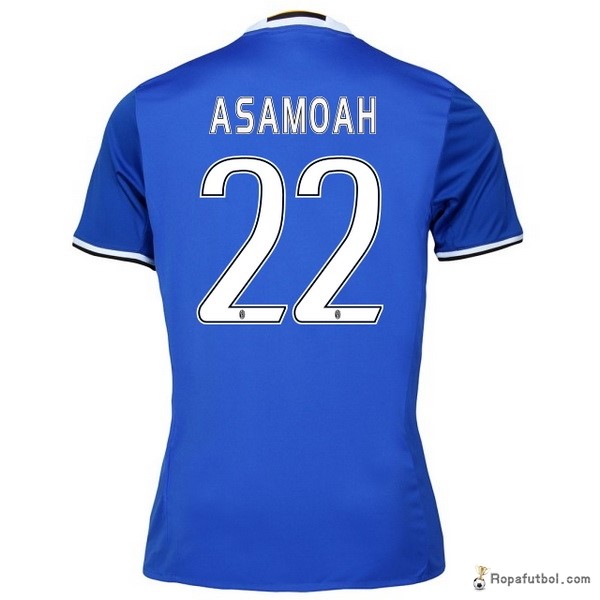 Camiseta Juventus Replica Segunda Ropa Asamoah 2016/17 Azul